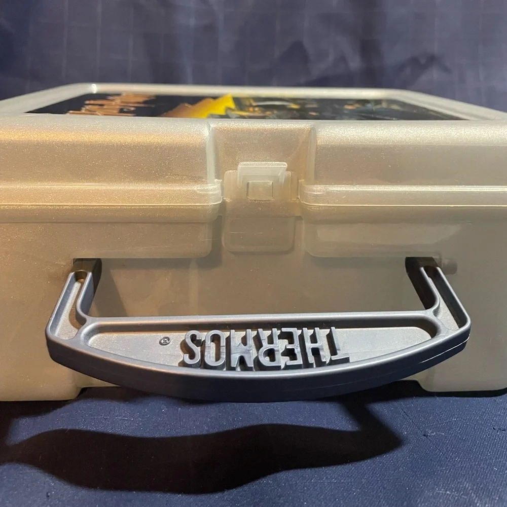 VTG Thermos Co. 2001 Harry Potter gray plastic lunchbox *EUC*